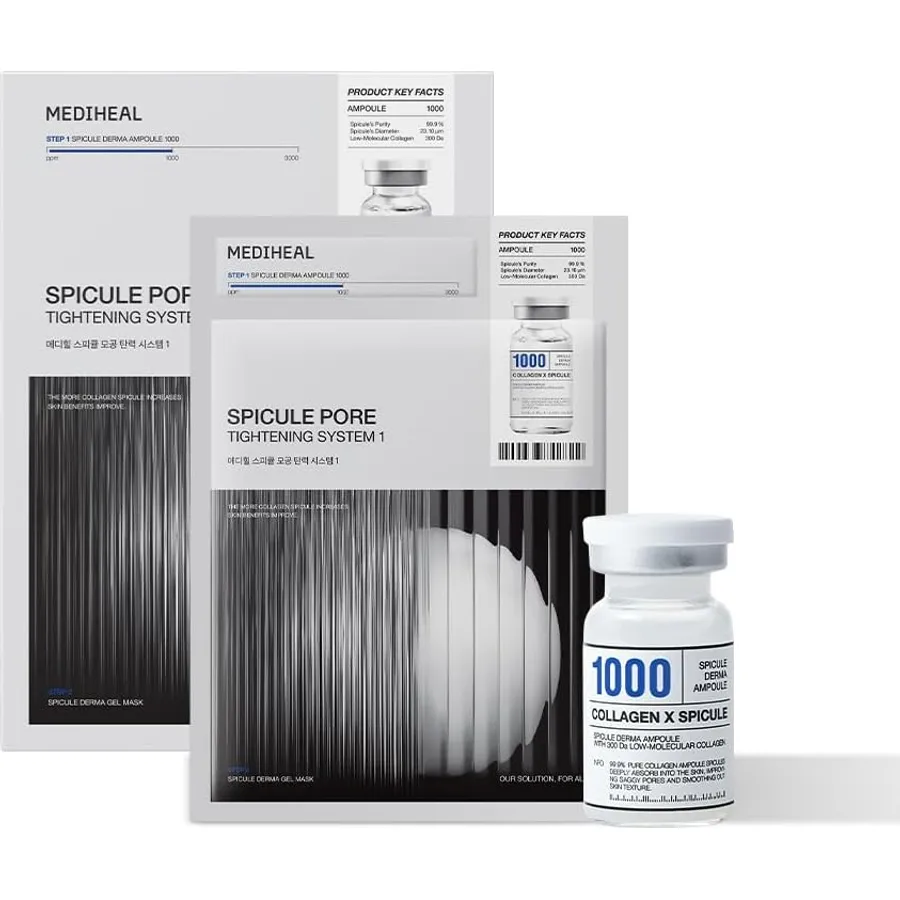 Collagen Spicule 1000ppm Hydrogel Mask Set usage