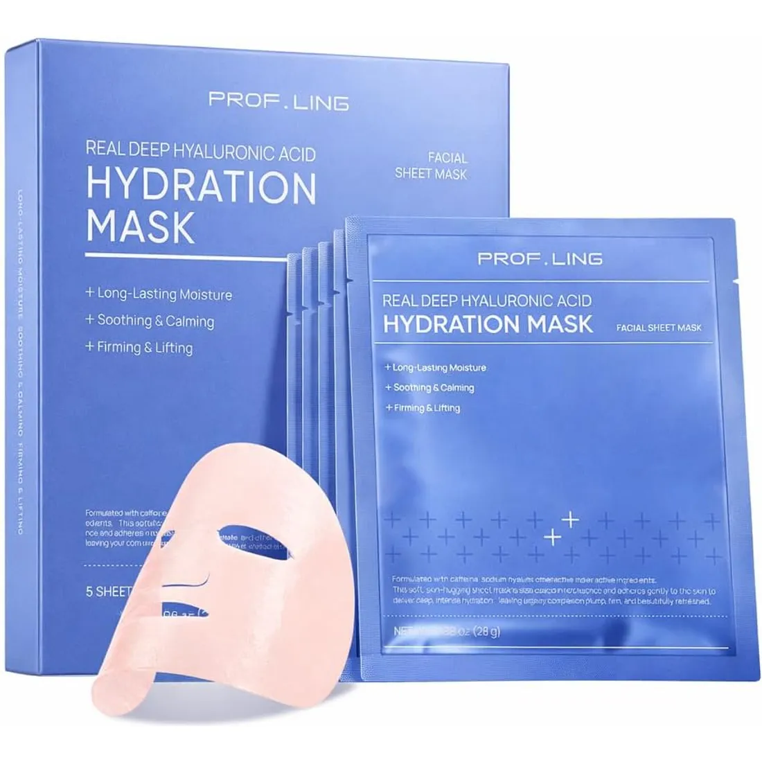 Hyaluronic Acid Essential Face Sheet Mask, Deep Hydration image 3