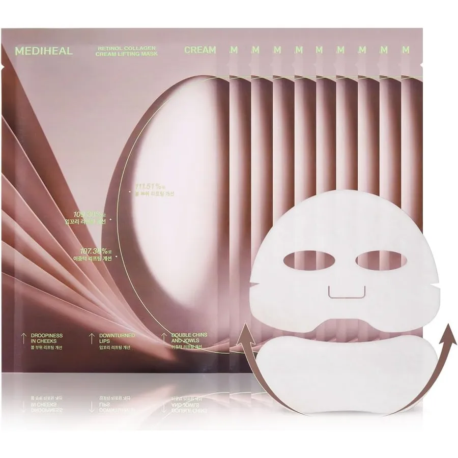 Retinol Collagen Eye & Face Lifting Bundle – Retinol Eye Patches 60ct + Retinol Collagen Ampoule Lifting Mask 4ct usage